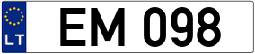 Trailer License Plate